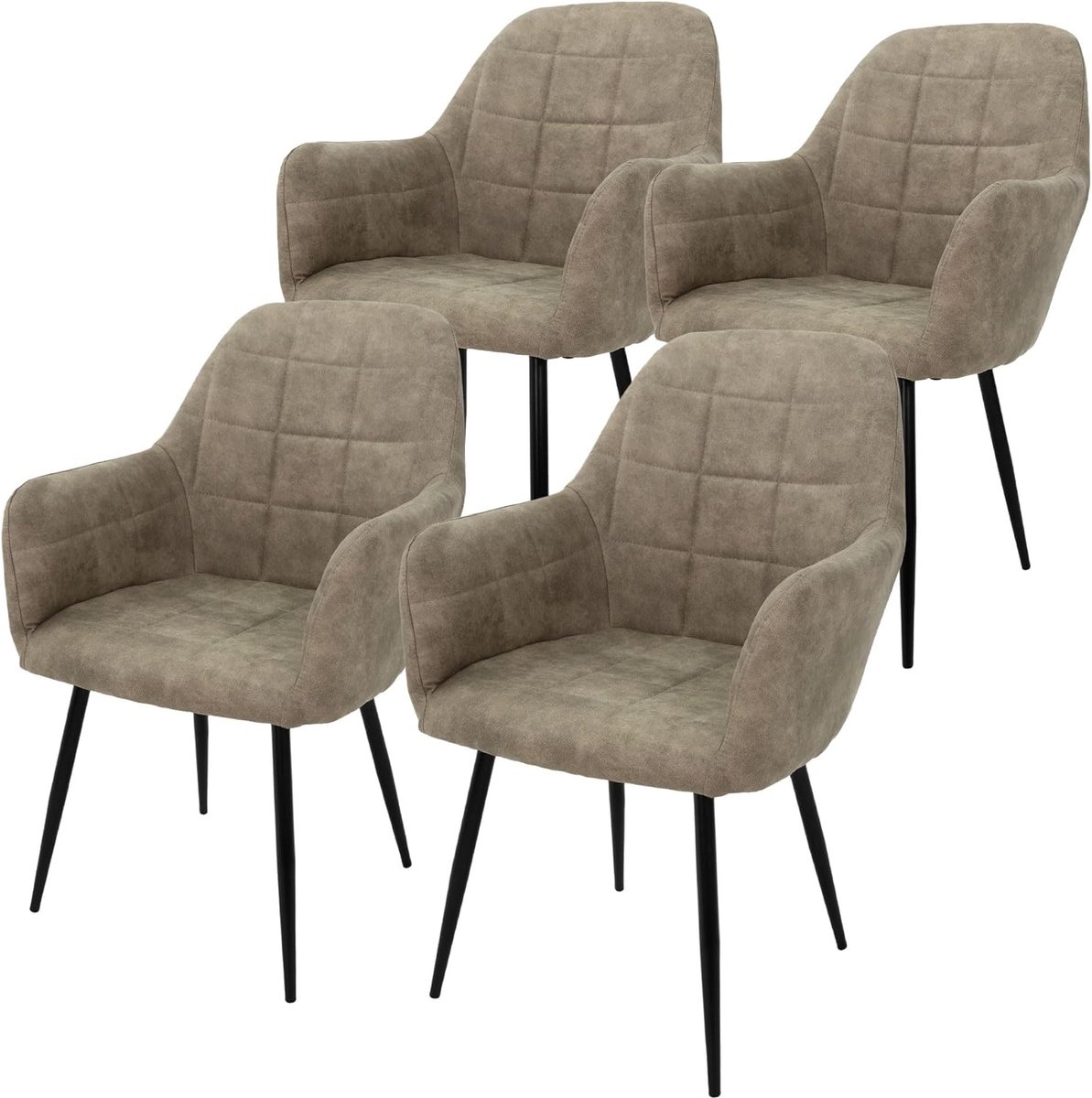 Luxe Eetkamerstoel met Armleuningen – Modern Design & Hoog Zitcomfort