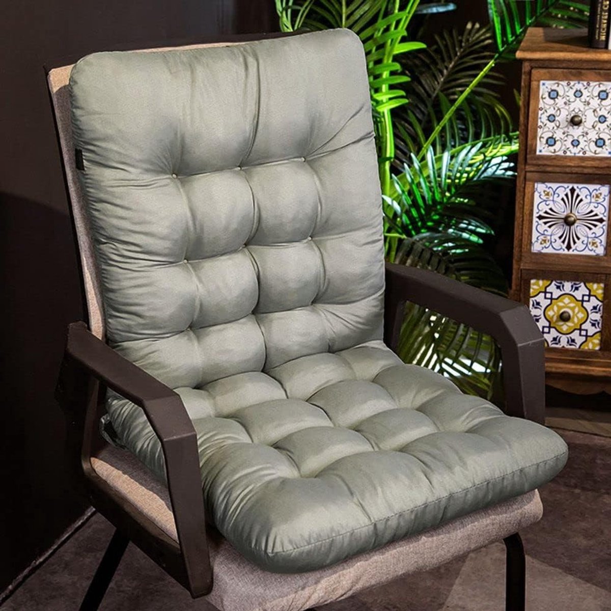 Dikke Zitkussen voor Hoge Rug en Lage Rug Stoelen - Comfortabel Kussen voor Thuis, Kantoor en Tuin - Geschikt voor Binnen en Buiten