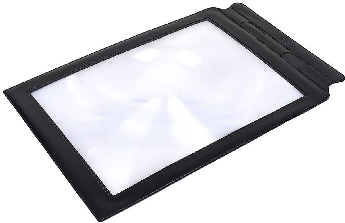 Dailygoody - Vergrootglas - A4 Volledige Pagina - Leeshulp - Groot formaat - PVC Lens - Geschikt voor lezen - Flexibele vergrootbladen