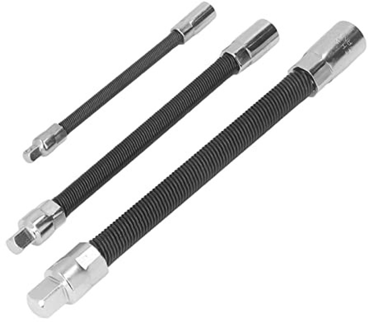 Dailygoody - Flexibele verlengstang - Magnetische bit-dopsleutelset - Voor nauwkeurig schroeven - 3-delig - Zachte zeskantige schroevendraaierset - Ge...