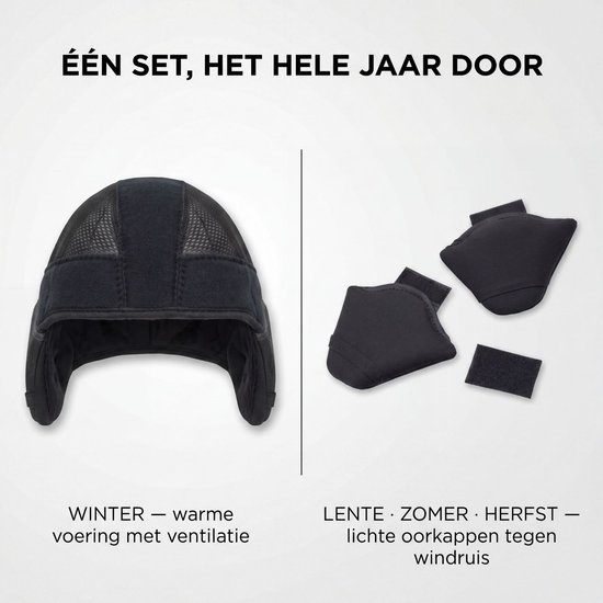 GO-OFF Oorkappen Fietshelm Set Maat L - Wintervoering & Zomer Oorbescherming tegen Windgeruis - Voor Fietshelm, E-Bike en Speed Pedelec Helm — afbeelding 2