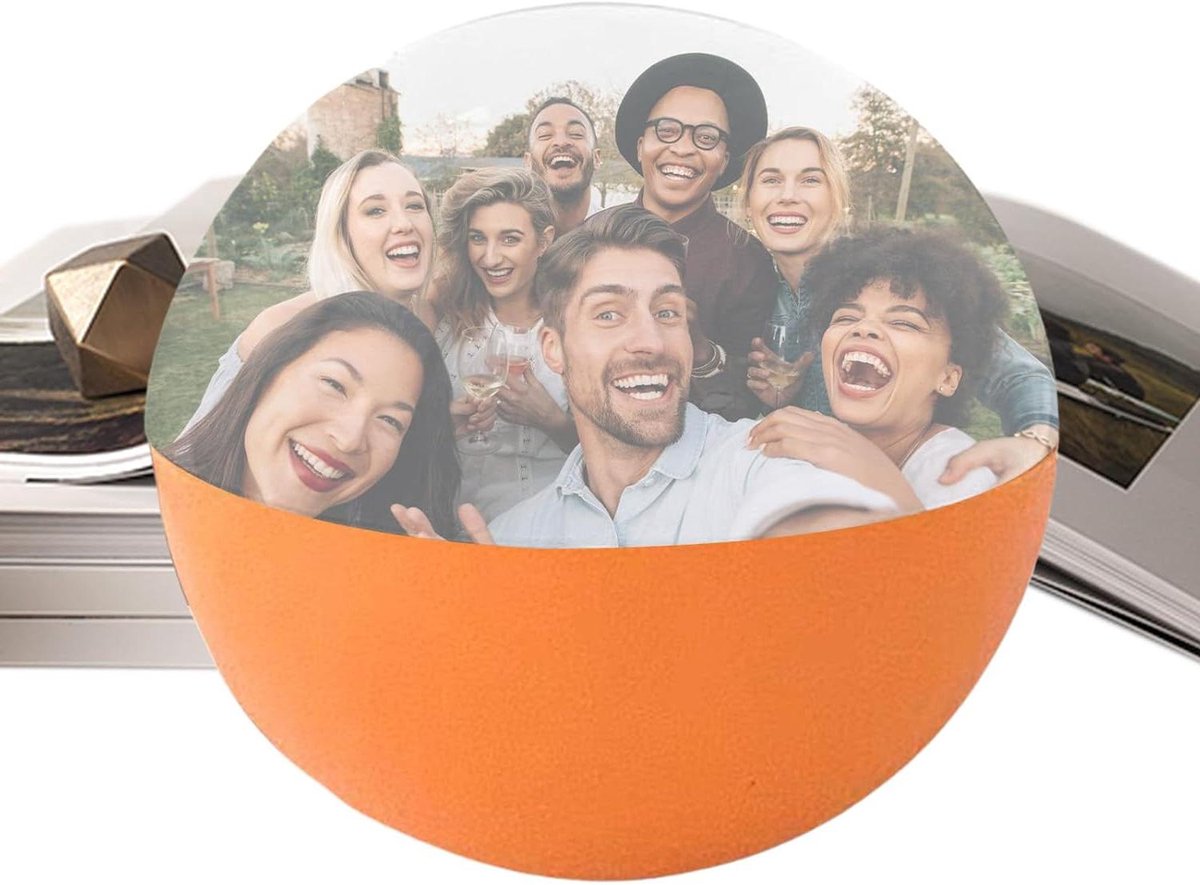 Digitale Fotobal - Videobal - Herinneringen Vieren - HD Display - 69 cm - Oranje