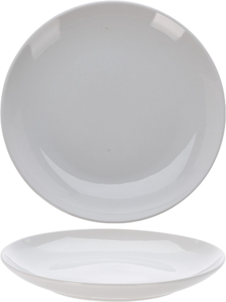 Cookinglife Dinerbord Porselein Ø 27 Cm Wit – Zonder Rand Strak Modern – Vaatwasser-, Magnetron- & Ovenbestendig