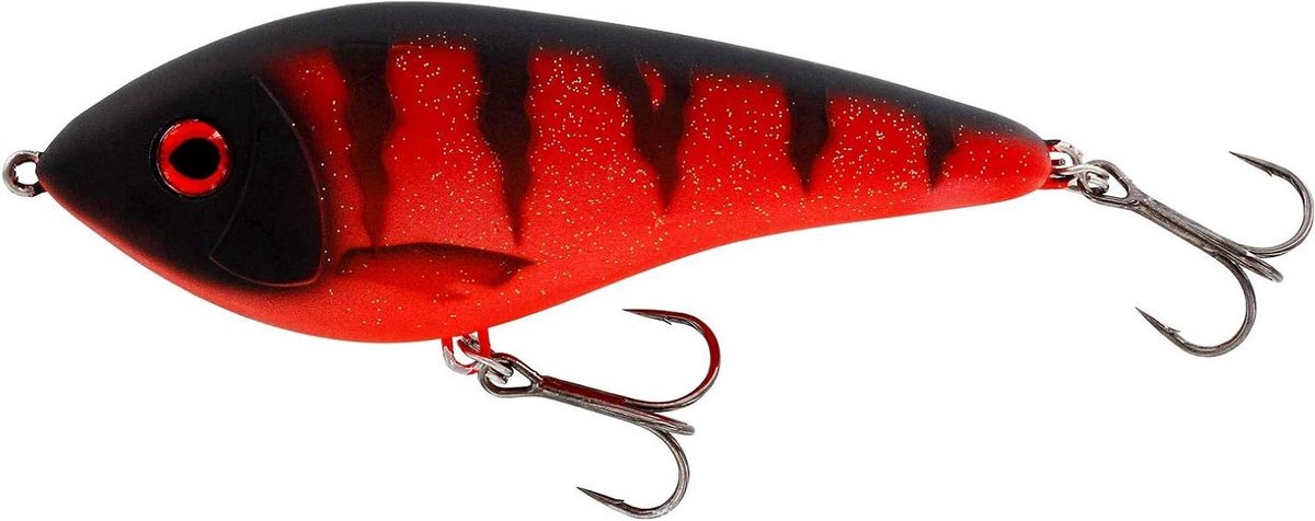 Kunstaas - Jerkbait Vissen - Roofvis Vangen - Loodvrij Ontwerp - 12 cm 48 gr - Vuurkleur