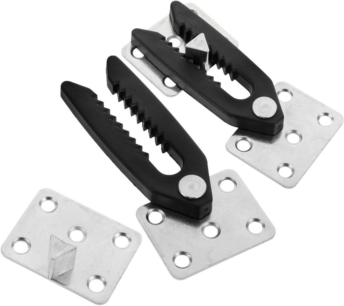 Bank Connectoren - Sofa Clips - Meubels Verbinden - Versterkte Kwaliteit - 2 Stuks - Zilver
