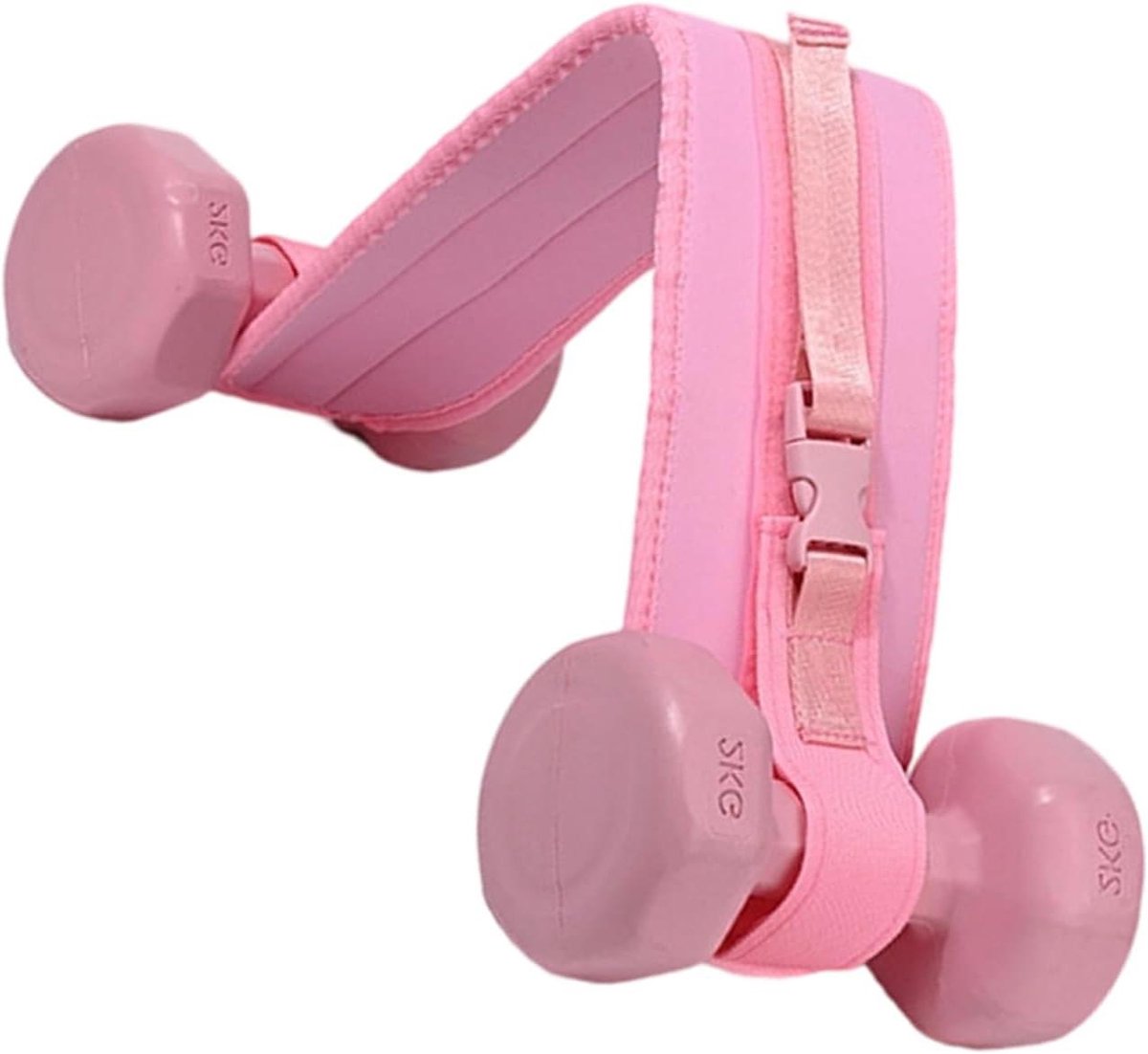 Heupstoten Riem - Billen Trainer - Onderlichaam Training - Antislip Ontwerp - 62.5 cm - Zwart/Roze