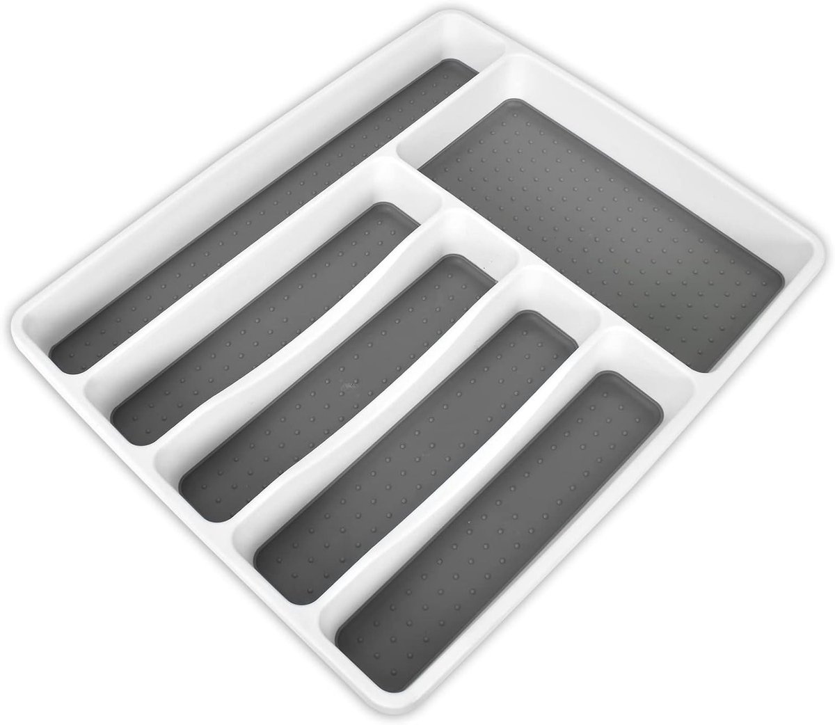 Besteklade Organizer met 6 Compartimenten voor Messen, Lepels en Vorken - Ideaal voor Keuken en Keukenaccessoires