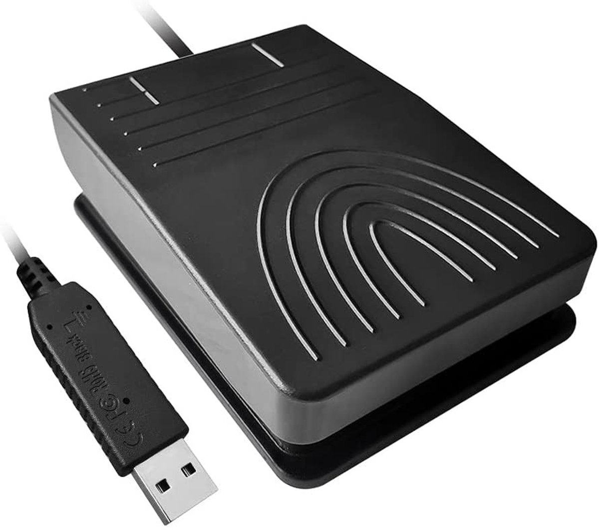 Dailygoody - USB Pedaal Schakelaar - Optische Controle - Stille Activering - Enkele Pedaal - Computer Gaming - Voor Muis en Toetsenbord