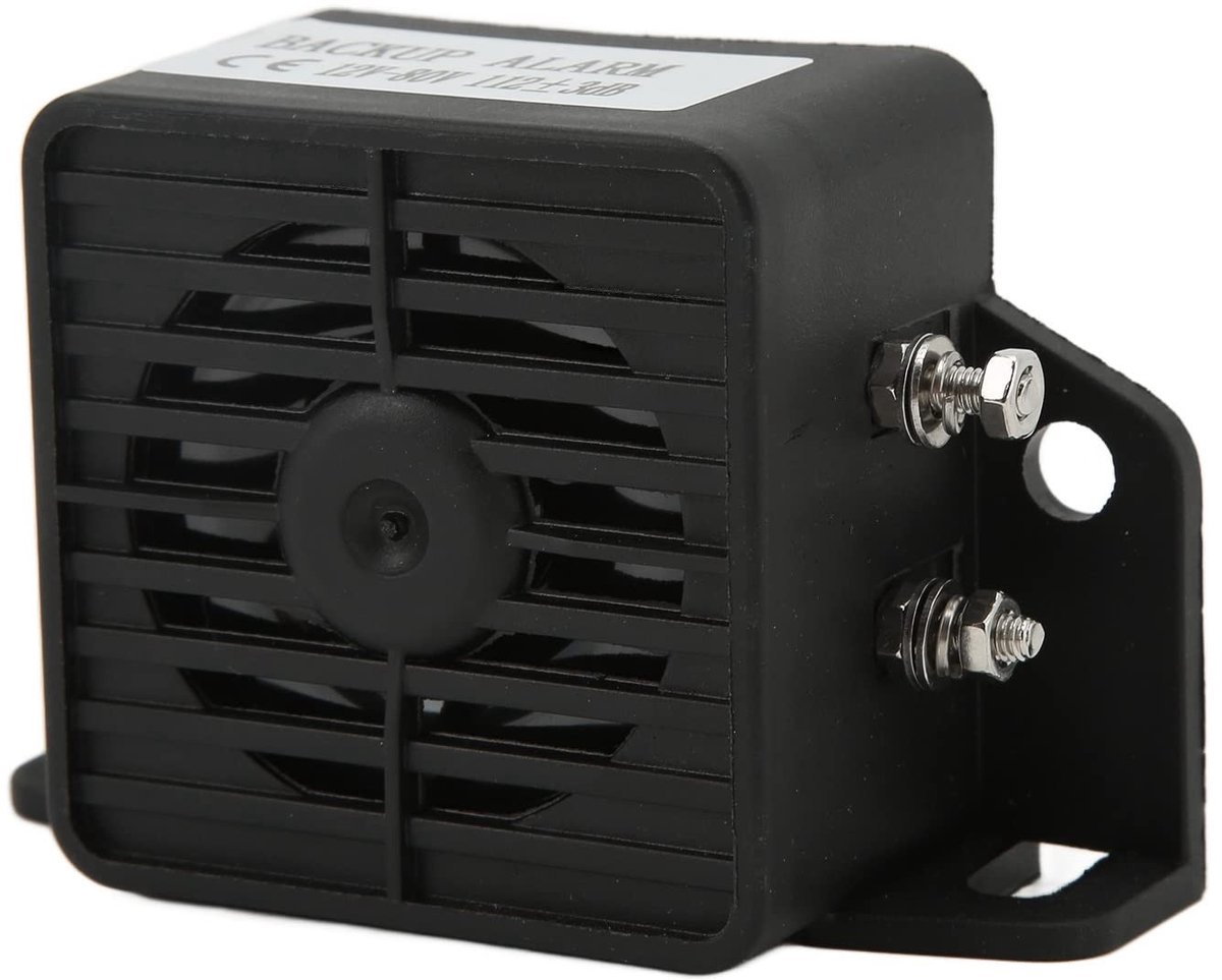 Dailygoody - Auto Backup Alarm - Achteruitrijalarm - Krachtige Zoemer 112dB - Universeel - Veiligheid - DC 12V-80V - Geschikt voor voertuigen - Alarm ..