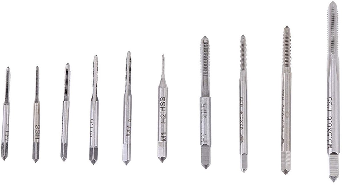 Dailygoody - M1-3.5 Kranen - Mini Machine Handtap - 10 stuks - Sneldraaistaal - Draadfrezende tappen - Geschikt voor diverse toepassingen - Gemaakt va