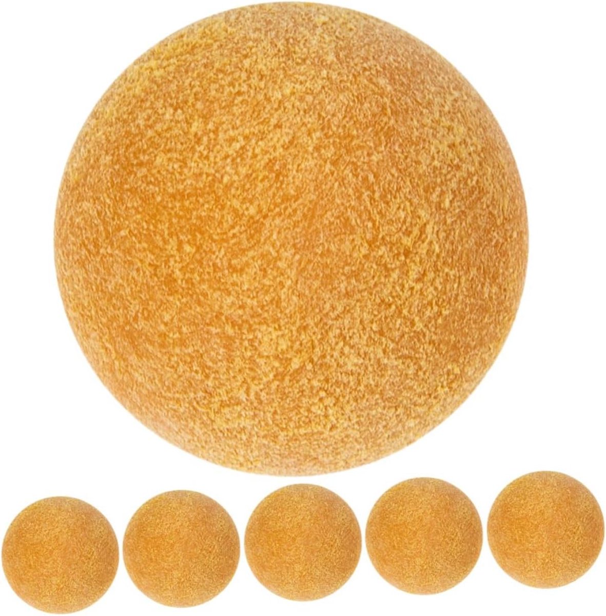 Mini Tafelvoetbalballen - Voetbal Speelgoed - Tafelvoetbal Spel - Slijtvast Breukbestendig - 3.6 cm - Bruin