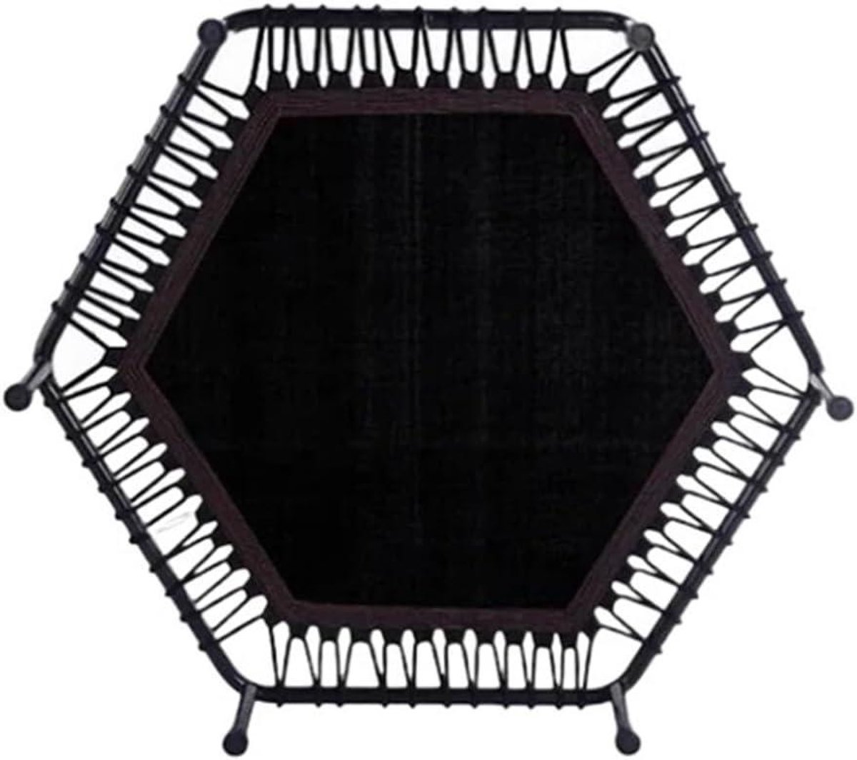 Mini Trampoline - Fitness Rebounder - Thuis Cardio Training - Low-Impact Bounces - 44 inch - Zwart