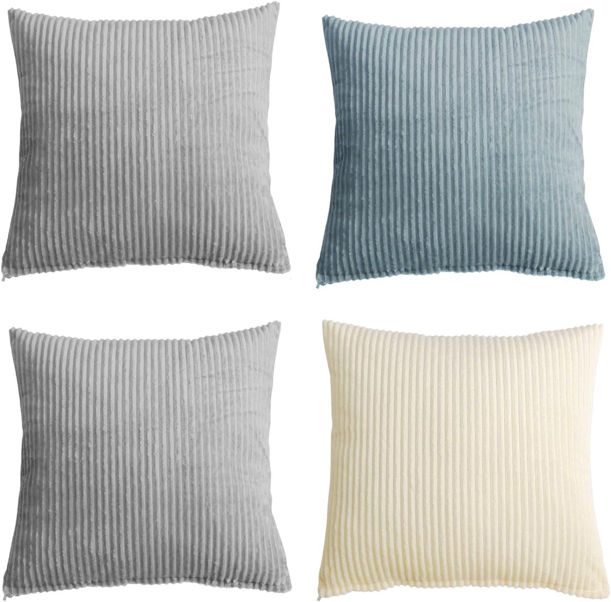 Decoratieve Kussenslopen 40 x 40 cm van Zacht Velvet met Ritssluiting voor de Bank en Slaapkamer