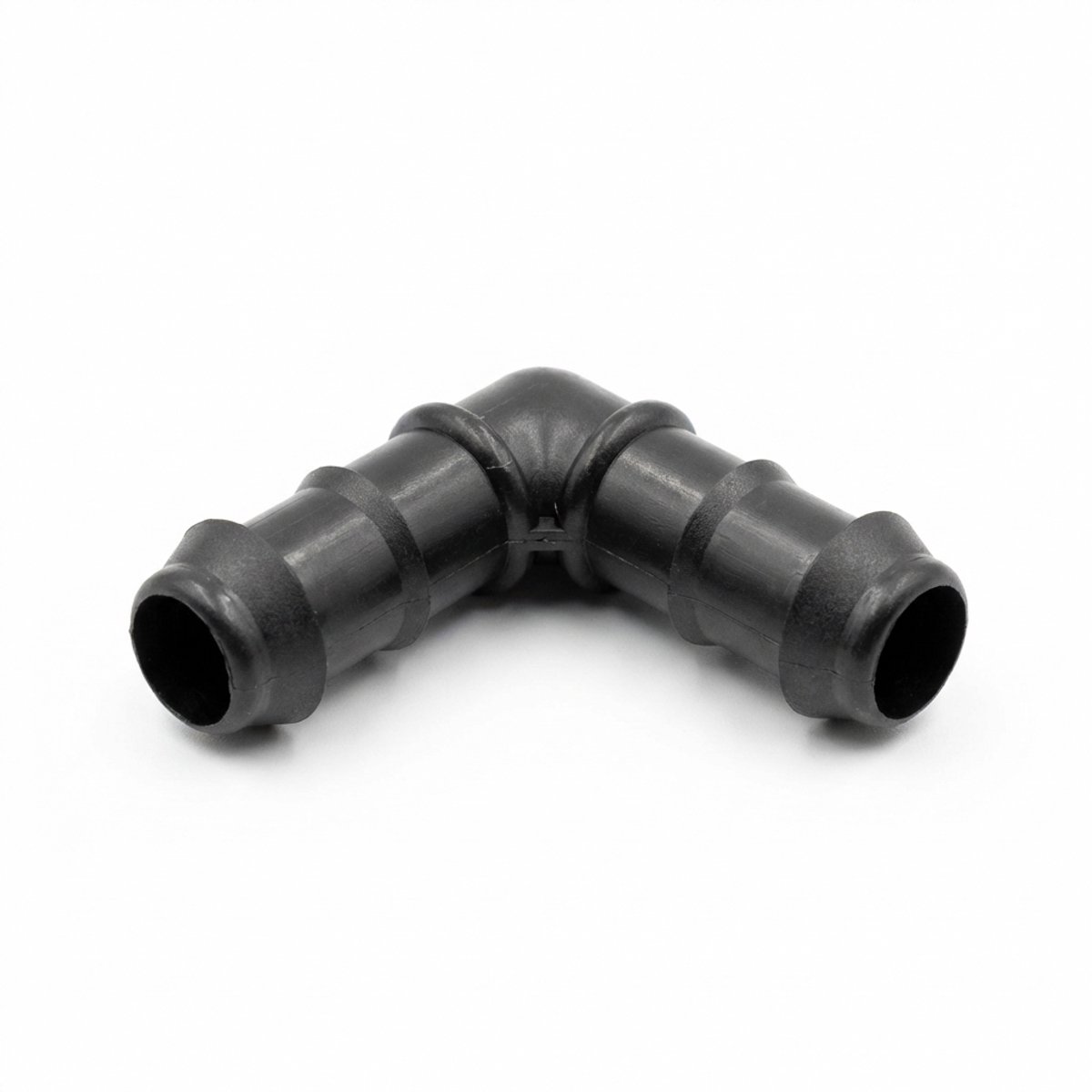 Kniekoppeling Ø20 × 20 mm voor druppelslang en tyleenslang – 90° slangtule Ø20 × 20 mm - 10 Stuks