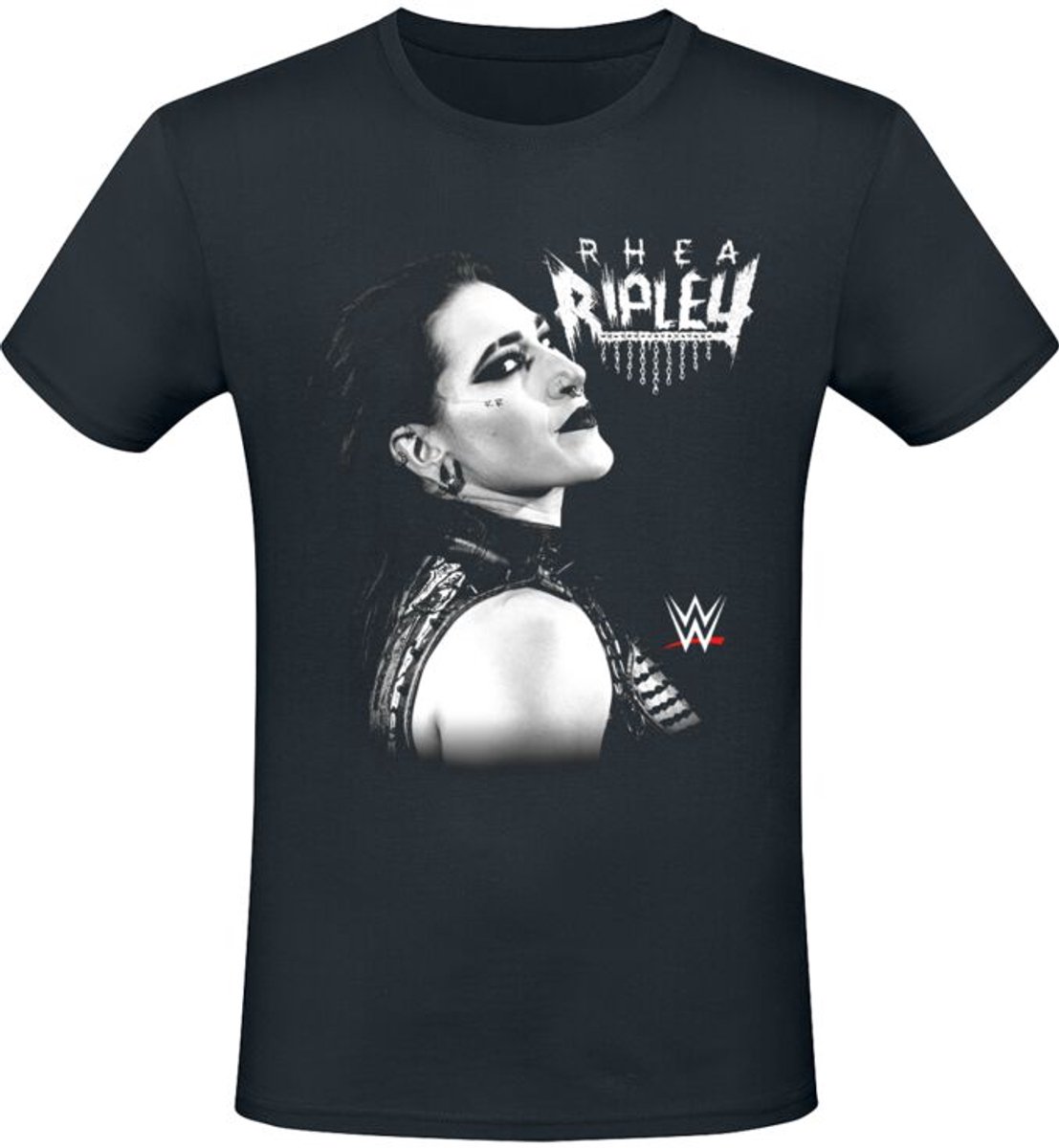 WWE Rhea Ripley - Faded Photo Heren T-shirt - zwart - L