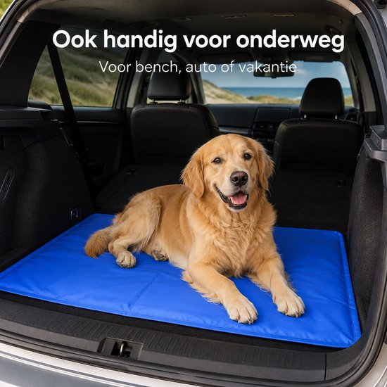 Koelmat Voor Honden En Katten – 40x50 Cm, Zelfkoelende Gel, Waterdicht En Opvouwbaar – Ideaal Voor Thuis, Reis En Auto