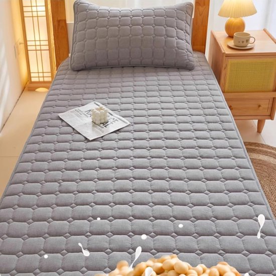 Japanse Futon Matras - Vloermatras Dik - Flexibel Slapen - Opvouwbaar Ontwerp - 120 x 200 cm - Donkerblauw — afbeelding 4