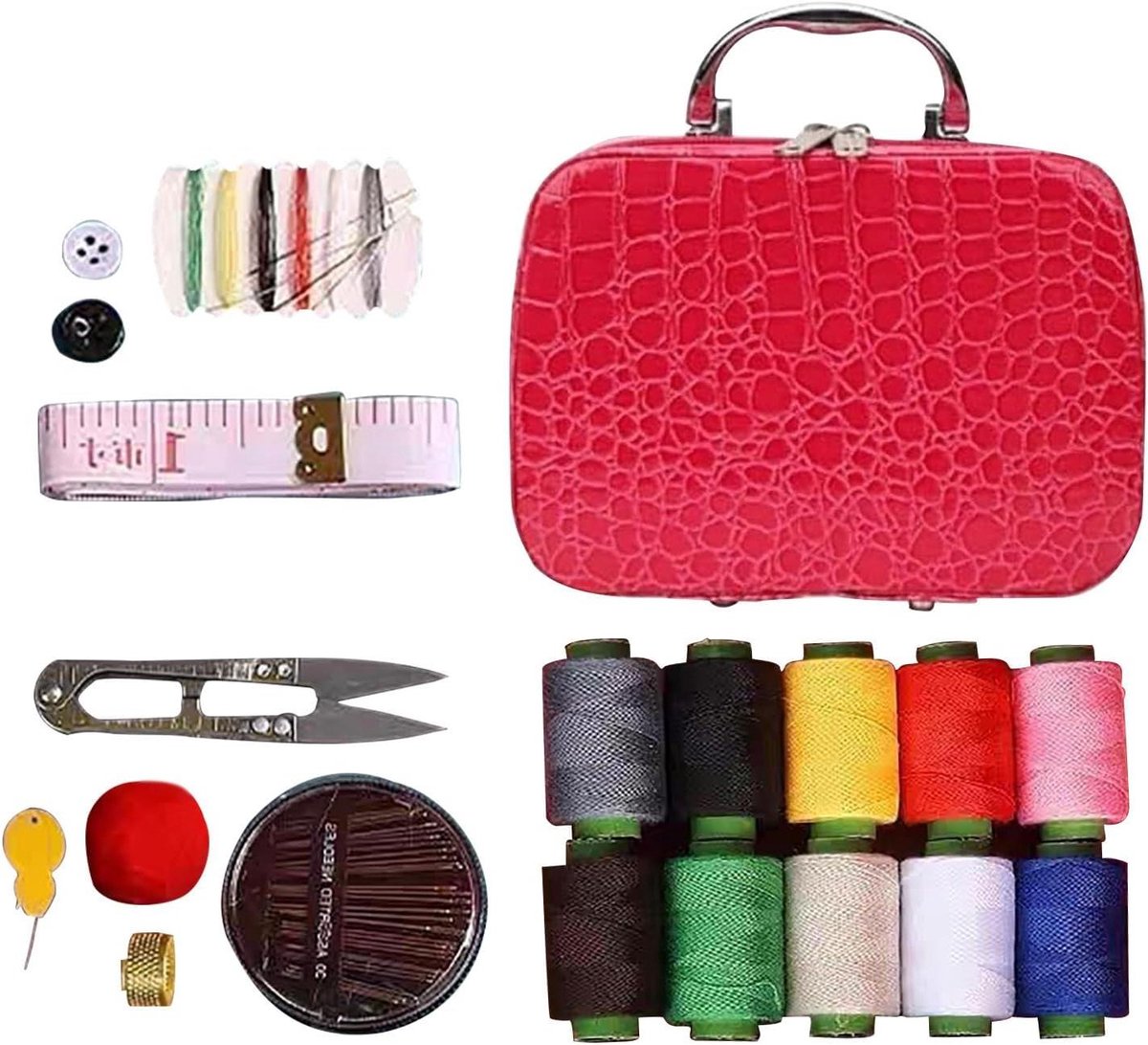 Naaiset voor volwassenen - Naaiaccessoires set - Kleding repareren - Dubbele ritssluiting - 20 x 13 x 8 cm