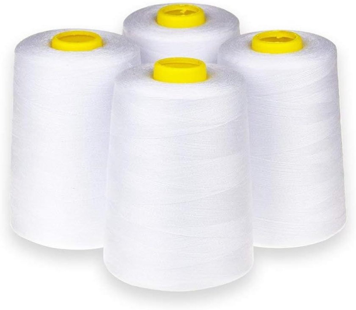 Naaimachine Garen - Polyester Garen Set - Kleding Repareren - Hoge Treksterkte - 8000 Yards - Wit