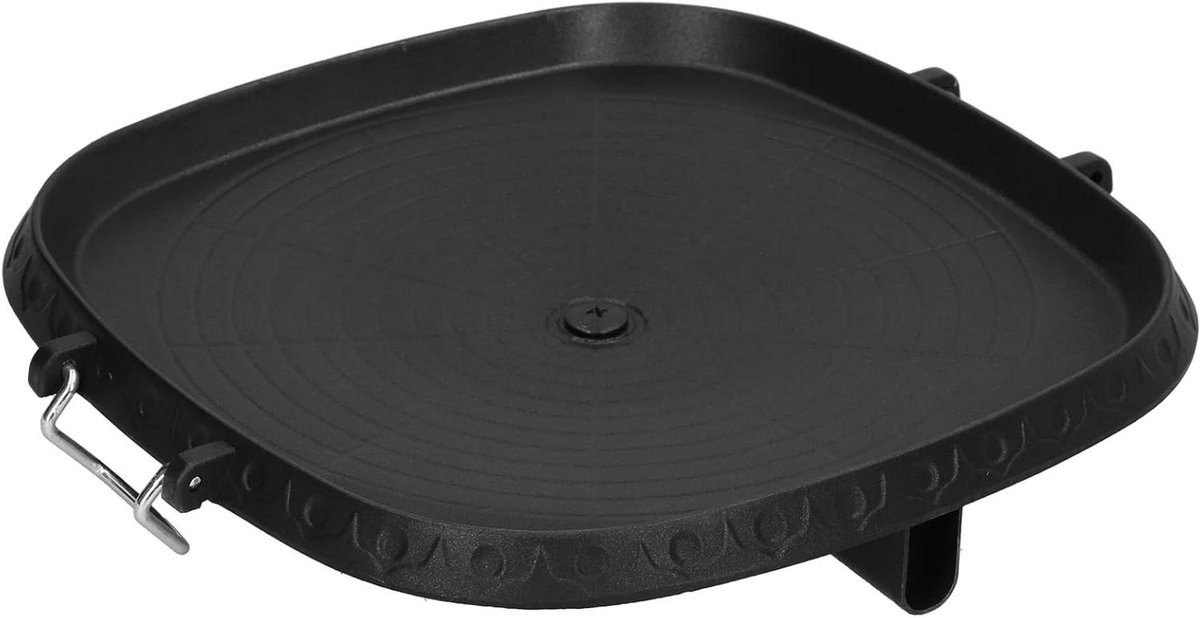 Vierkante BBQ-pan - Bakplaat Grill - Buiten Koken - Antiaanbak Maifanstone - 36x36x2cm - Zwart