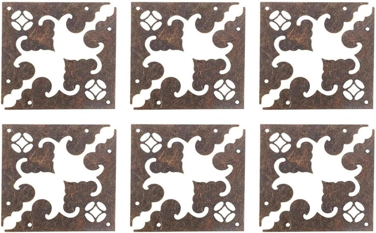 Tafelhoekbeschermers - Hoekbeschermers - Decoreren & Beschermen - Stijl ijzeren ontwerp - 24 stuks - Koffie