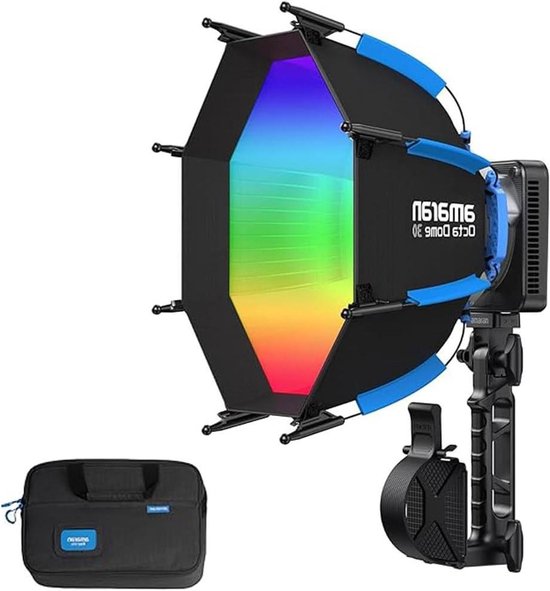 Draagbare LED Lamp - Compacte Studioverlichting - Video Content Maken - Volledig Kleurenspectrum - 120 W - Zwart