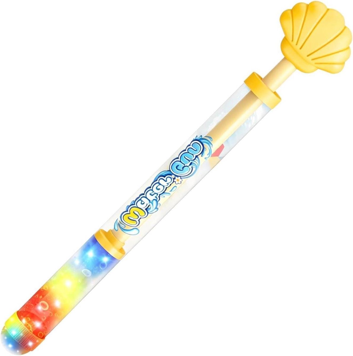 Waterspuit met LED - Waterpistool Spuit - Buiten spelen - Automatisch spuiten - 36 cm - Geel