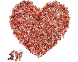 Aquarium grind - Decoratie stenen - Aquarium inrichten - Natuurlijke uitstraling - 400 gram - Rood