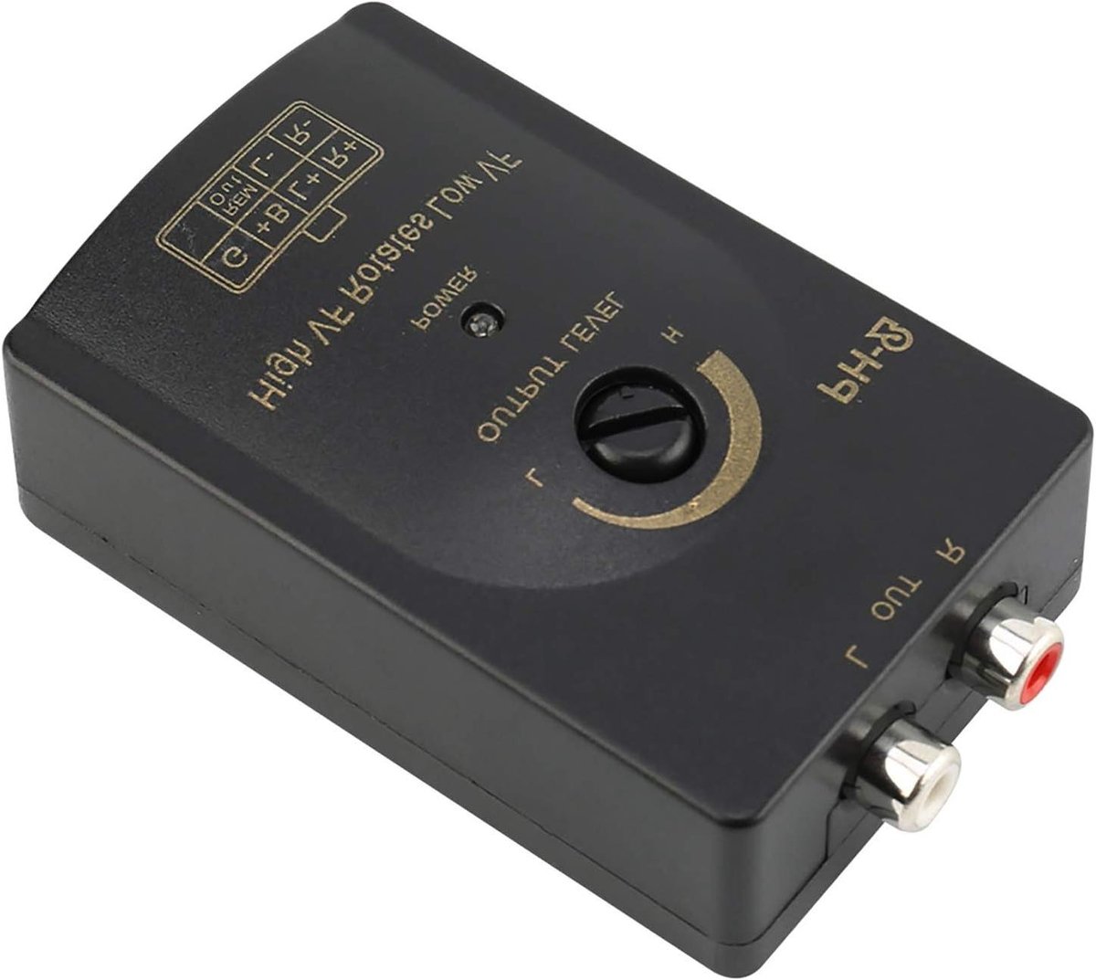 Audio Level Converter - Signaal Omvormer - Auto Audio - Met Vertraging - 50 Watt - Transparant