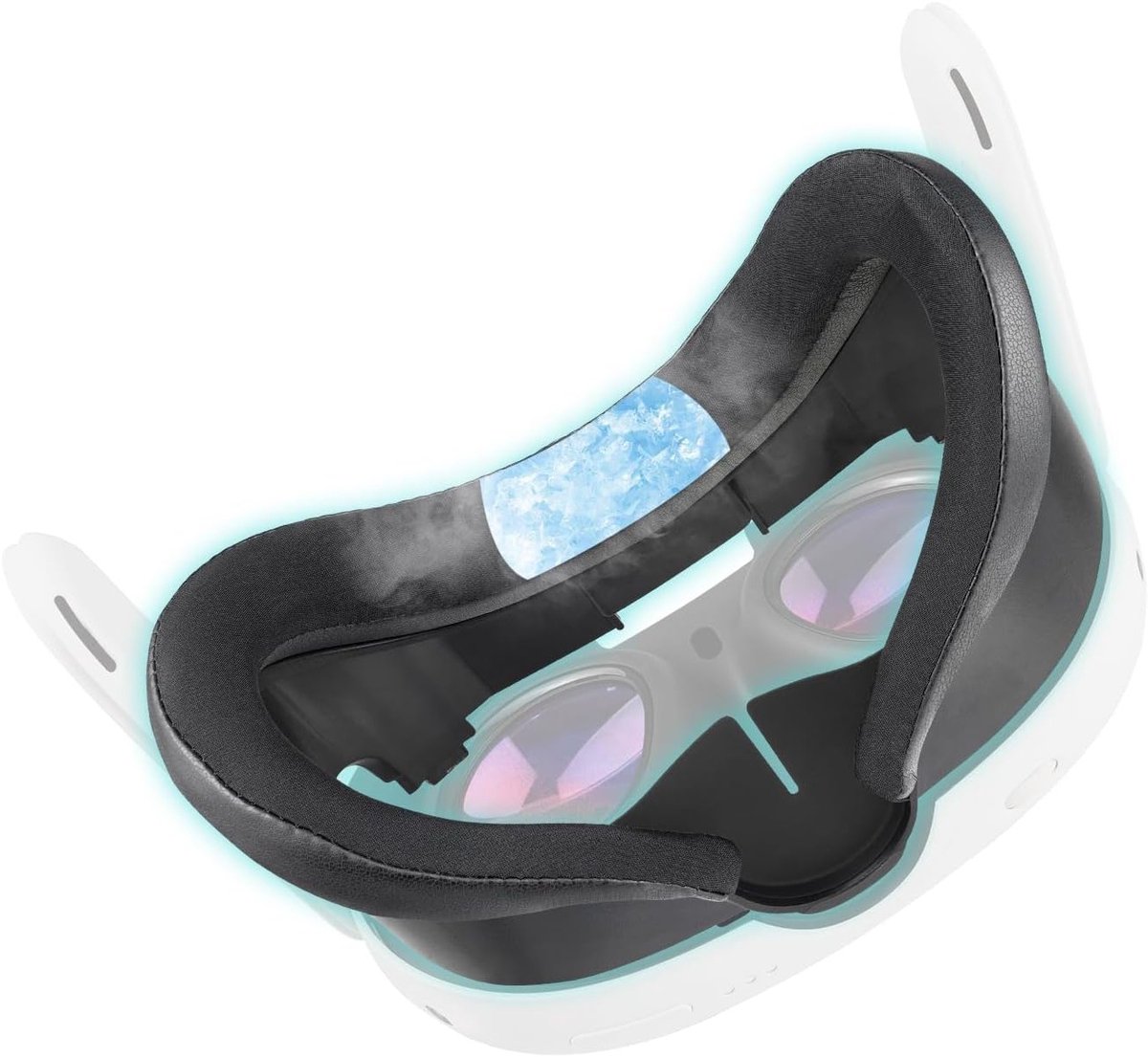 Vervangingskit voor Cooling Gel Gezichtskussen, Anti-Lak Neuspad en VR Accessoires voor Oculus Quest 3
