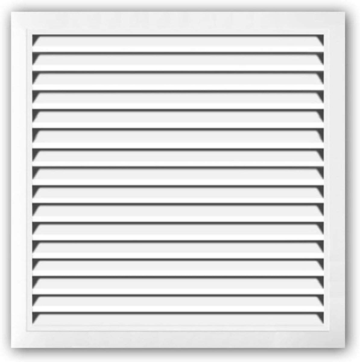 Ventilatierooster - Luchtuitlaat - Luchtstroom Bevorderen - Duurzame Aluminiumlegering - 500x500mm - Wit