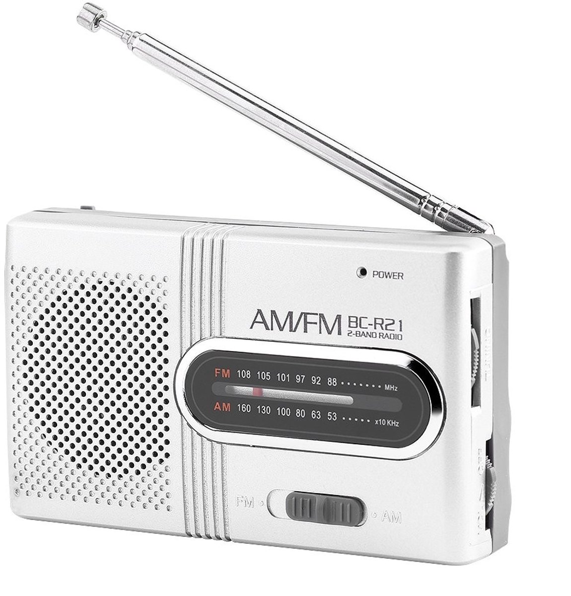 Dailygoody - Draagbare AM/FM-radio - Kleine Draagbare Radio - Ingebouwde Luidspreker - Compact Formaat - Muziekspeler - Geschikt voor Thuis en Buiten ...