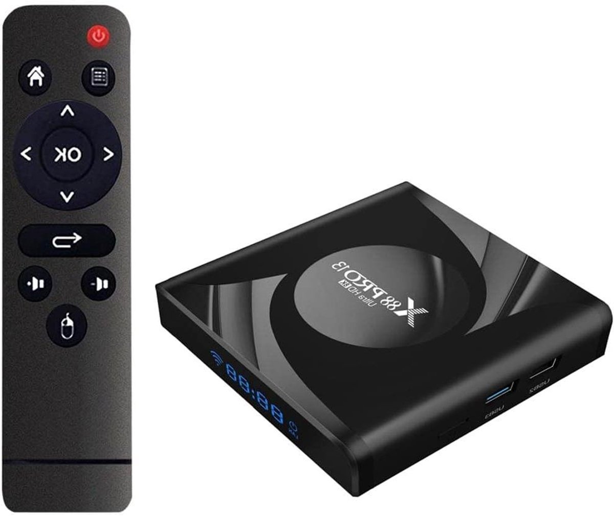 Smart TV Box - Android TV Box - Streaming Media - Android 12.0 - 4GB RAM 64GB ROM - Zwart