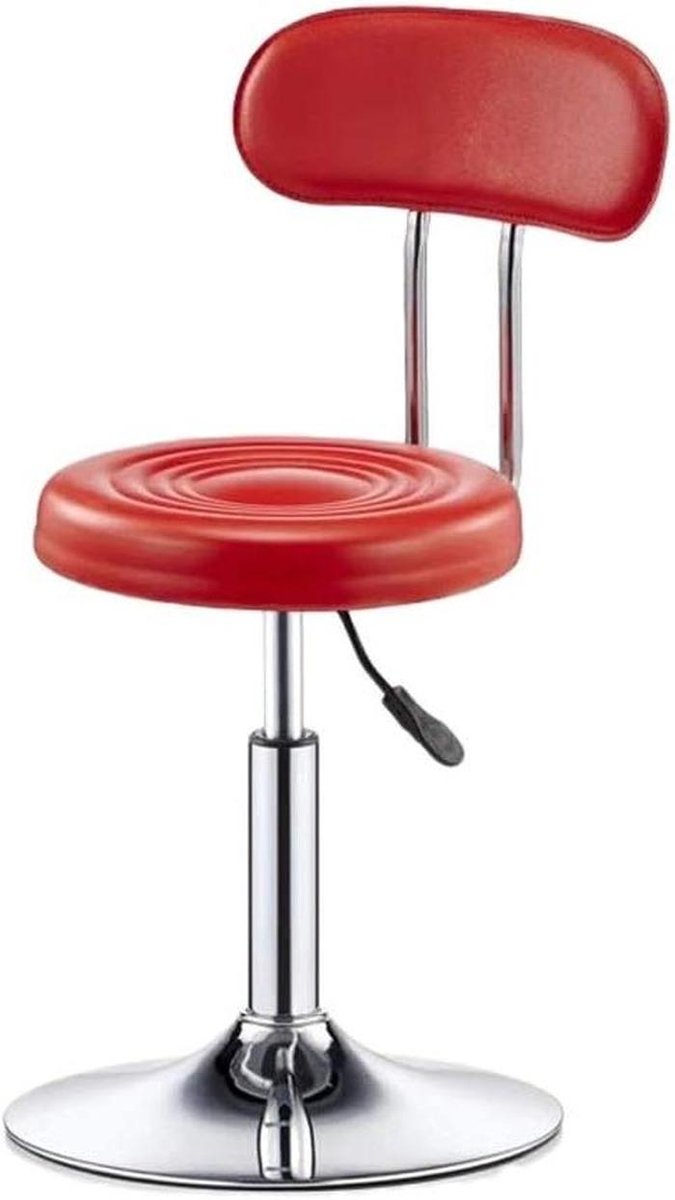 Kapperskruk - Barberstoel Draaibaar - Schoonheidssalon Werk - Met Katrol - 5000 Gram - Rood