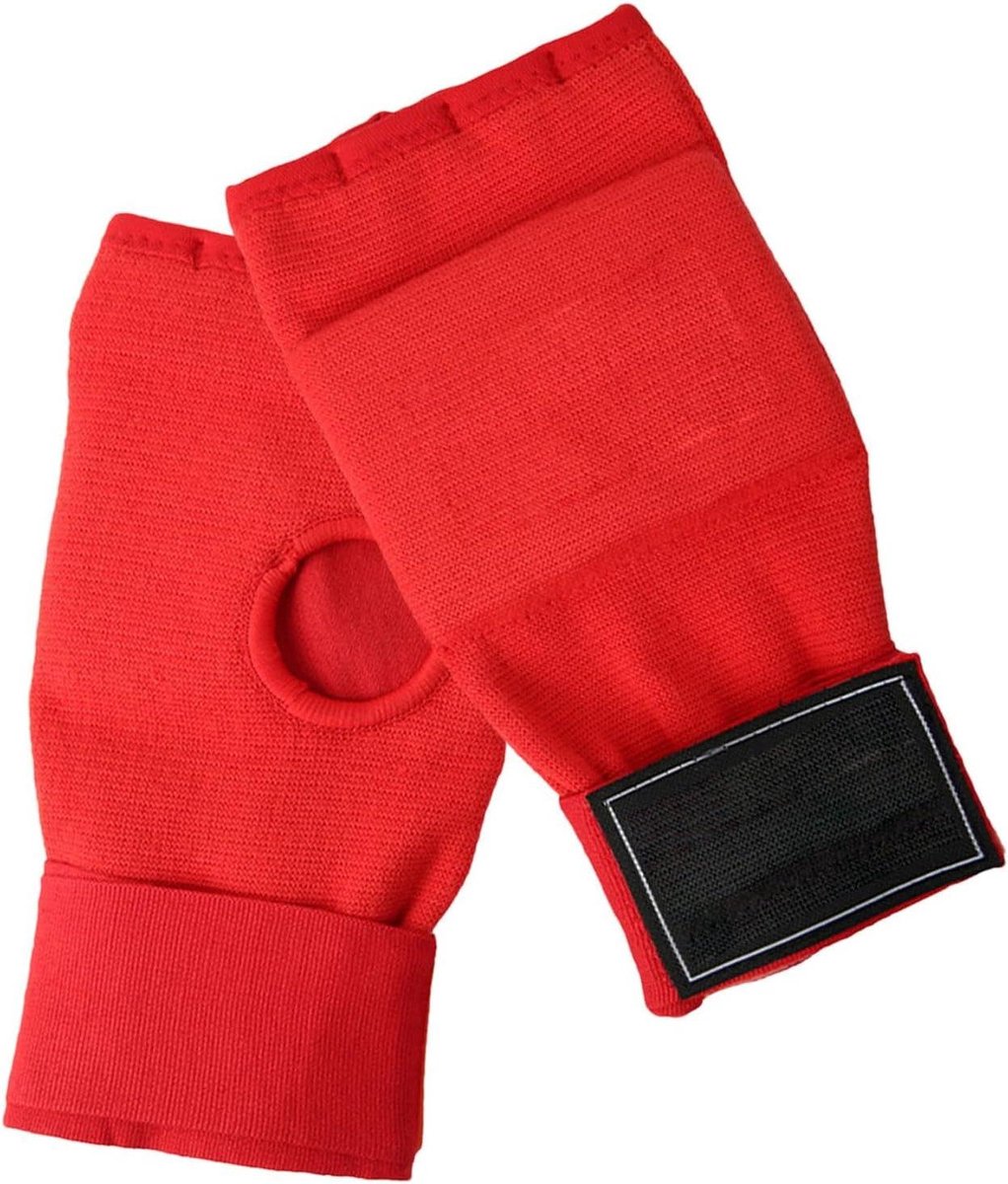 Bokshandschoenen Heren - Binnenhandschoenen Kickboksen - Vechttraining - Vernieuwde schokabsorptie - Universele maat - Rood