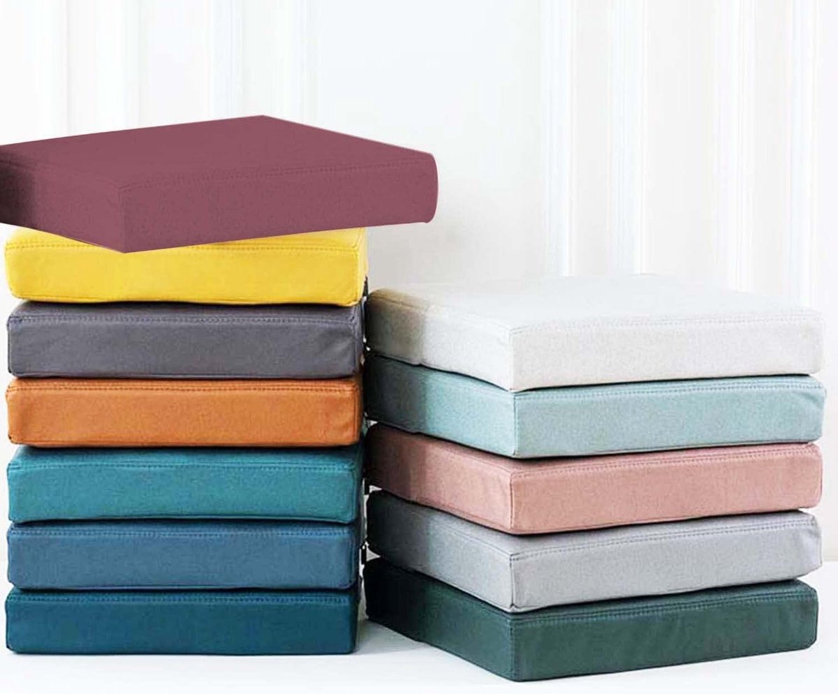 Stoelkussen Waterdicht - Zitkussen Tuinstoel - Comfortabel Zitten - Anti-Slip Onderkant -