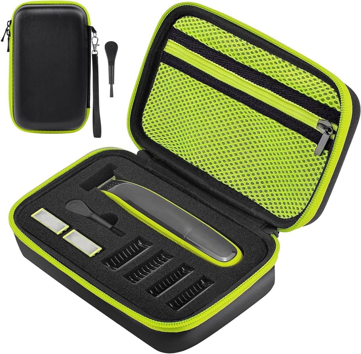 Beschermende Tas voor Philips O Blade QP2520/30/70/90, QP2620/30, QP2724, QP2824/30/34, QP6550 Elektrische Scheerapparaat, Hard Case met Schuim, 30 x 23 x 3 cm, Duurzaam en Veilig