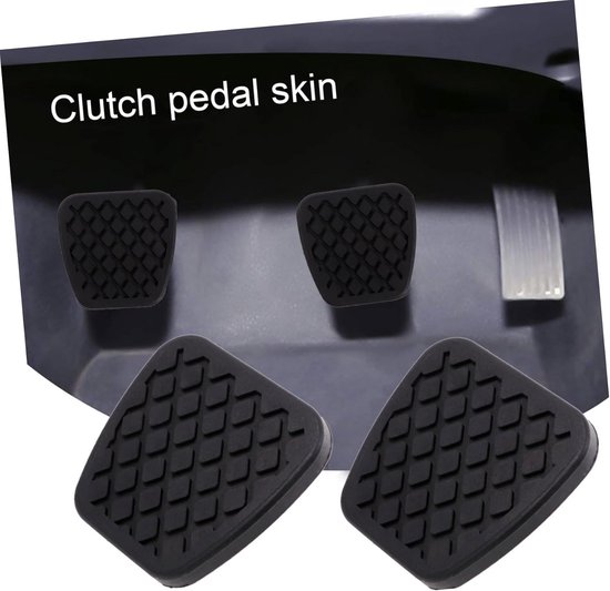 Pedaalhoezen - Remrubber Koppelingsrubber - Veiliger Rijden - Ergonomische Groeven - 6 Stuks - Zwart — afbeelding 4