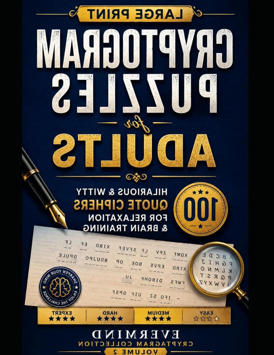 Cryptogram Puzzelboek - Codebreker Puzzels - Geestelijke Uitdaging - Grote Letterdruk - 117 Pagina's - Niet gespecificeerd