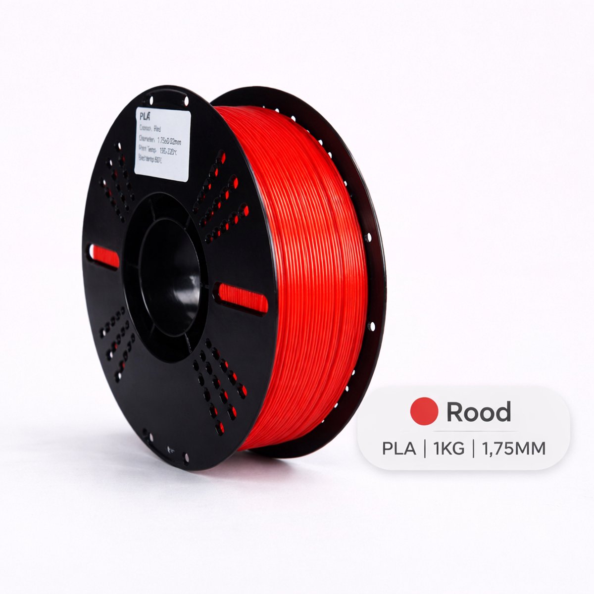 Koppelprint – PLA+ Filament – Rood – 1.75mm – 1KG