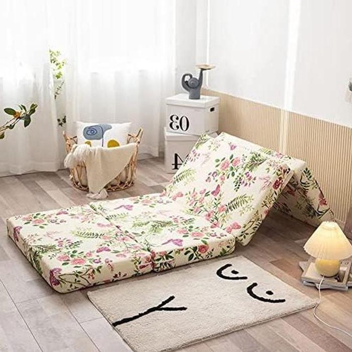 Opklapbed Volwassenen - Gastbed Matras - Logeren en Reizen - Inclusief Reis Tassen - 200x80x10cm - Stijl 7