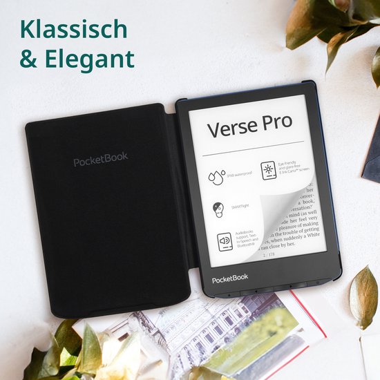 PocketBook Verse Pro e-reader Passion Red – 6 inch – 16 GB – waterdicht + Zwart Hoesje – voordeelbundel — afbeelding 3
