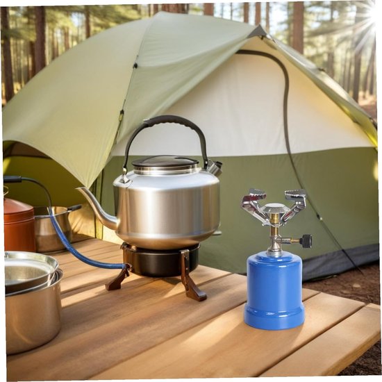 Draagbaar Kooktoestel - Kampeer Kachel - Outdoor Koken - Windbestendig Ontwerp - 400 Gram - Zilverkleurig van Draagbaar — afbeelding 2