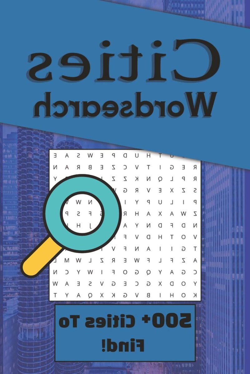 Woordzoekboek Steden - Puzzelboek Wereld - Ontspanning Thuis - Meer Dan 500 Steden - 6x9 Inch - Niet Van Toepassing