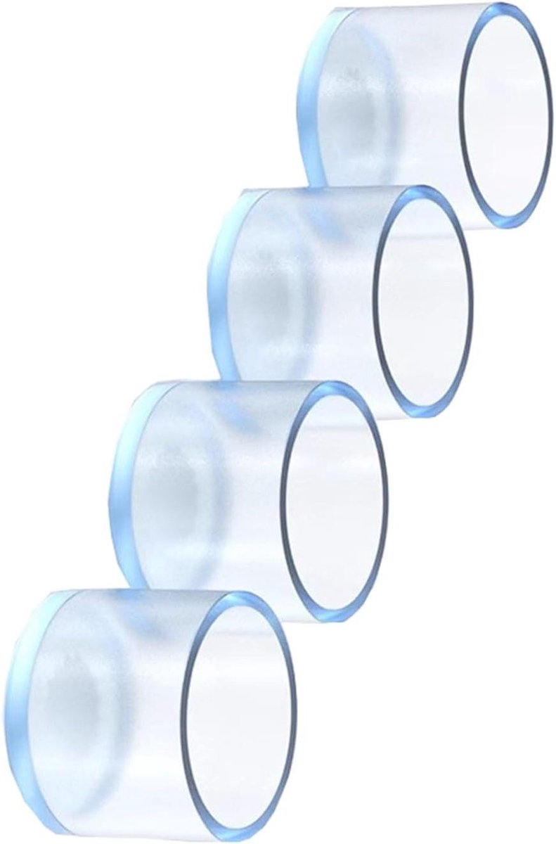 Stoelpootbeschermers - Meubelpootdoppen - Vloer Beschermen - Stil Mobiel Ontwerp - 4 Stuks 50mm - Transparant