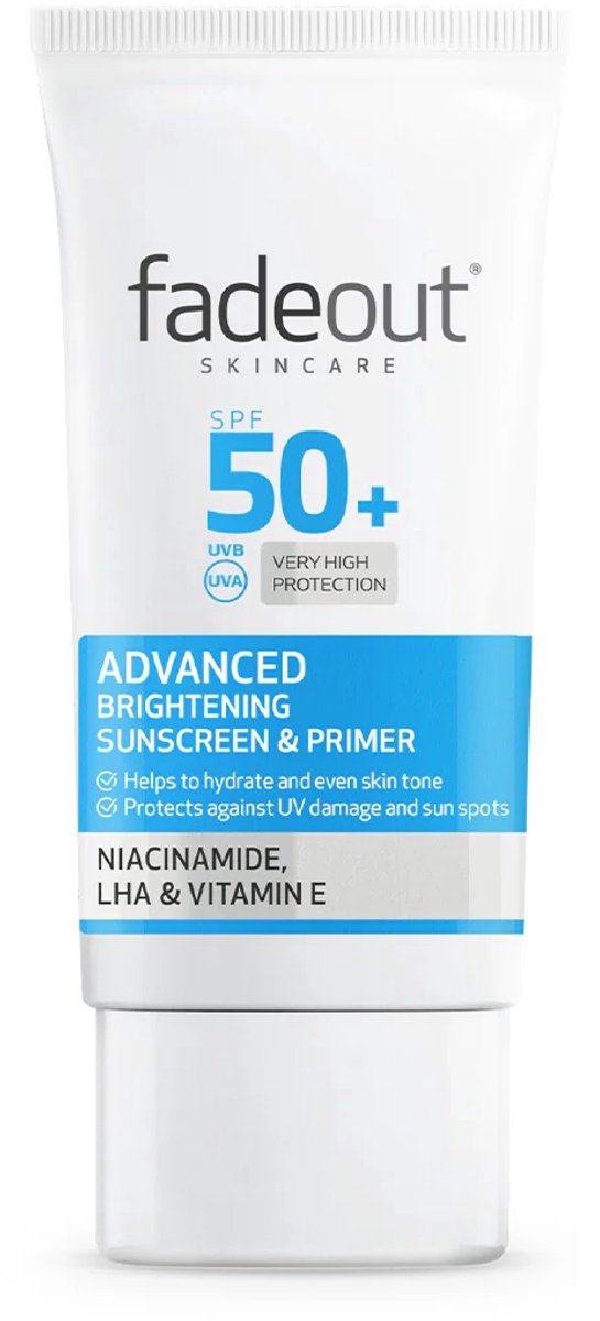 Fade Out Advanced Brightening Sunscreen & Primer SPF50+ 50ml - Zonnebescherming Dagcrème - Pigmentvlekken