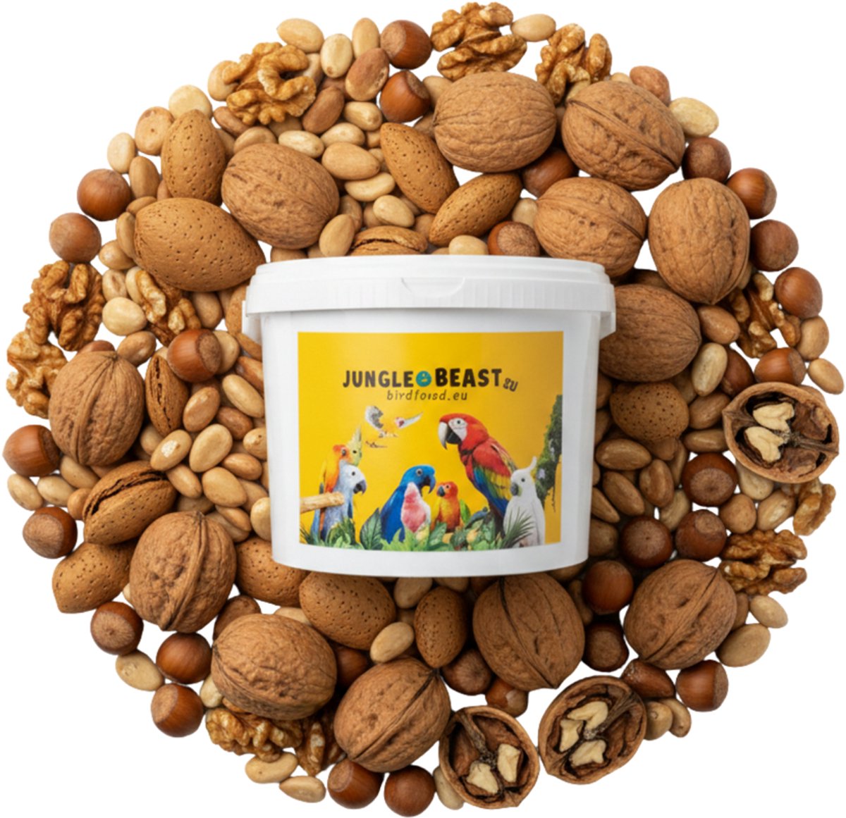 notenmix zonder schelp | papegaaien | voeding | snack |