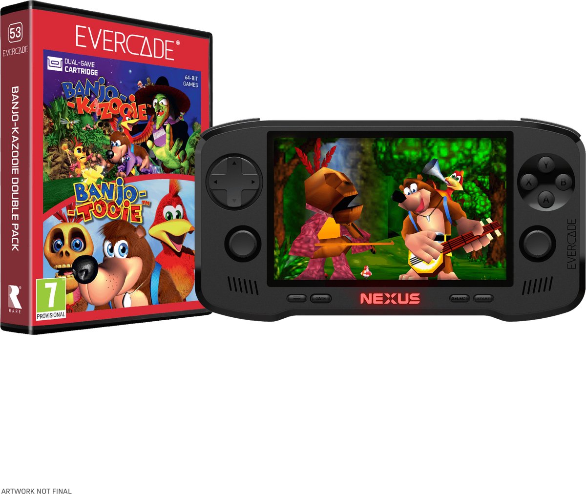 EVERCADE Nexus + Banjo-Kazooie Double Pack - Zwart — cadeau in Games, Films & Muziek - foto 8