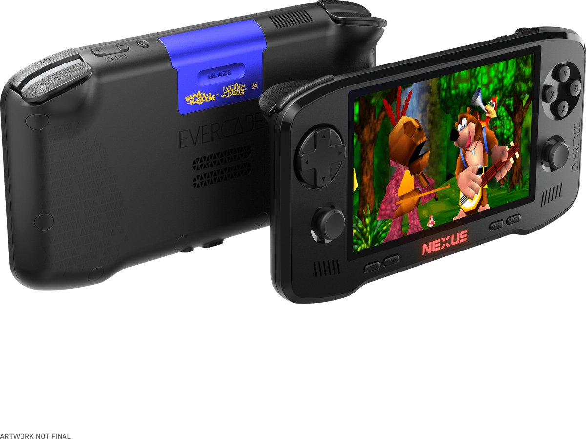EVERCADE Nexus + Banjo-Kazooie Double Pack - Zwart — cadeau in Games, Films & Muziek - foto 2