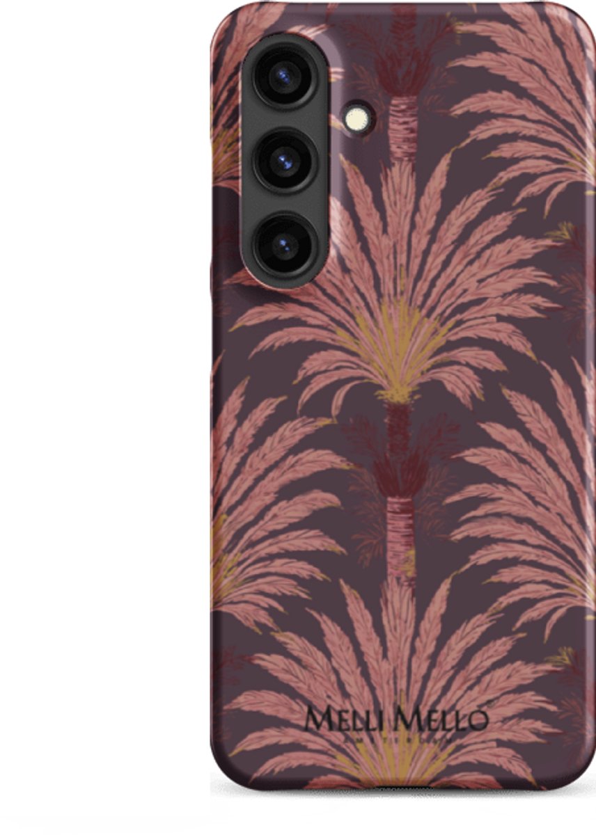 Melli Mello Telefoonhoesje Crimson Palm (Hard Case) - Samsung Galaxy S24